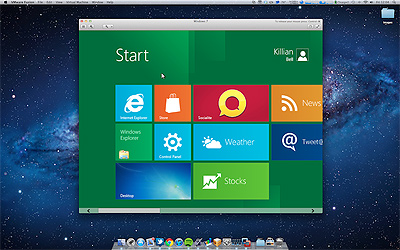 Windows 8 runs on Mac OS